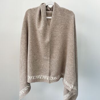 Lambswool Knitted Poncho, 8 of 12