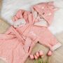 Personalised Trixie Rabbit Towelling Bathrobe, thumbnail 1 of 10