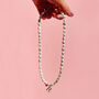 Birthstone And Personalised Initial Pearl Necklace, thumbnail 3 of 10