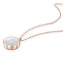 Mother Of Pearl Round Locket 18 K Rose Gold Plate, thumbnail 3 of 11