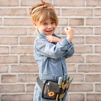 Personalised Wooden Tools Belt Toy, 2 of 5