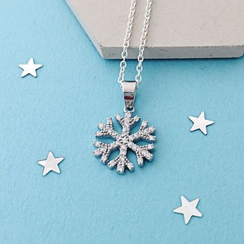 Pave Snowflake Necklace, 2 of 4