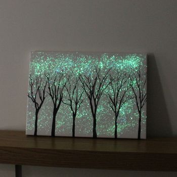 Trees In Starlight Canvas, 3 of 5