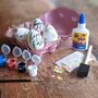 Easter Eggs Craft Kit With Paint And Glitter, thumbnail 1 of 7