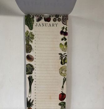 Everlasting Birthday UK Seasonal Fruit And Vegetable Calendar, 6 of 7