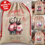 Personalised Valentine Animal Couple Love Heart Cupid Sack, thumbnail 1 of 12