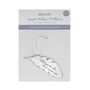 Memorial Mirrored Acrylic Feather Hanging Decoration, thumbnail 5 of 6