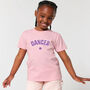 College Style Dancer Kids T Shirt, thumbnail 1 of 4