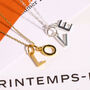 18ct Gold Vermeil Plated Initial Charm Necklace, thumbnail 3 of 7