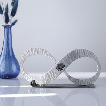 10th Anniversary Gift Aluminum Infinity Sculpture, 6 of 12