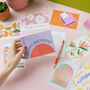 Set Of 10 Bright And Colourful Birthday Postcards, thumbnail 1 of 10