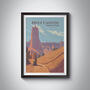 Bryce Canyon National Park USA Travel Poster Art Print, thumbnail 1 of 8