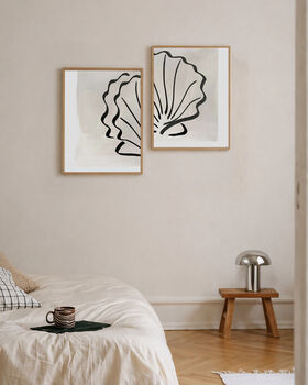 Scallop Shell Duo Art Prints, 2 of 2