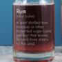 Funny Personalised Rum Definition Bottle 700ml, thumbnail 3 of 5