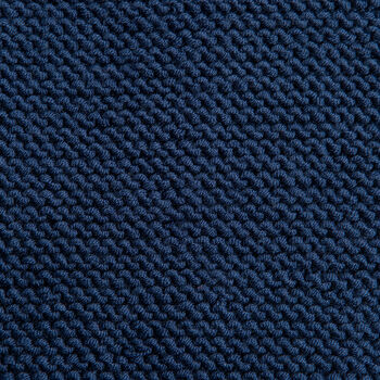 Garter Scarf Beginner Knitting Kit Navy Blue, 5 of 6