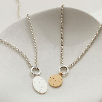 Reversible Initial And Zodiac Charm Catcher Necklace, 5 of 5