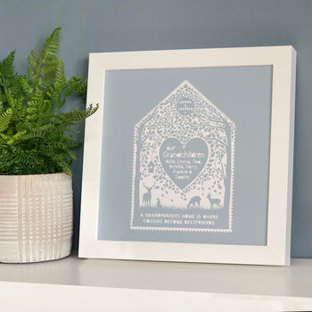 Personalised Grandparent Heart Of The Home Framed Print, 5 of 7