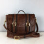 Two Tone Brown Leather 'Cleo' Handbag, thumbnail 4 of 10