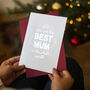Foil 'Best Mum In The Whole World' Card, thumbnail 3 of 7