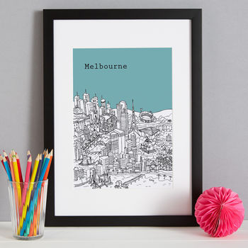 Personalised Melbourne Print, 4 of 10