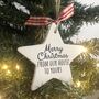 Personalised Christmas 'From Our House' Ceramic Star, thumbnail 4 of 5