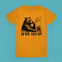 Never, Give Up Drinking Bear Organic Cotton Meme T Shirt, thumbnail 3 of 7