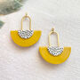 Millie Mustard Polymer Clay Earrings, thumbnail 3 of 6