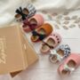 Rosa Silver Suede Baby Shoes With Keepsake Box, thumbnail 4 of 5