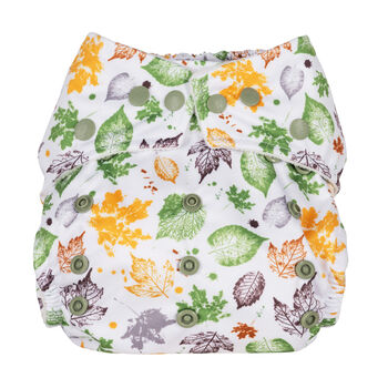 Leaves Reusable Cloth Nappy, 3 of 5