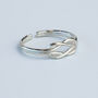 Sterling Silver Knot Adjustable Ring, thumbnail 1 of 5