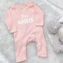 'Mini' Personalised Rompersuit Gift For New Baby, thumbnail 5 of 8