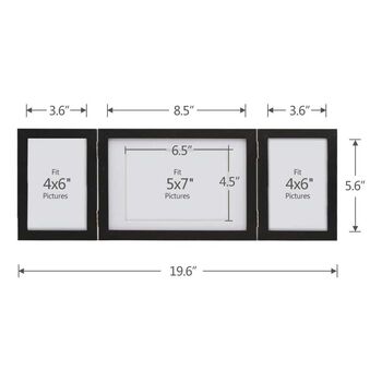 Multiple Three Tabletop Wall Wooden Photo Frame, 6 of 12