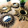 A Choice Of Burnished Gold Sunburst Mirrors, thumbnail 2 of 6