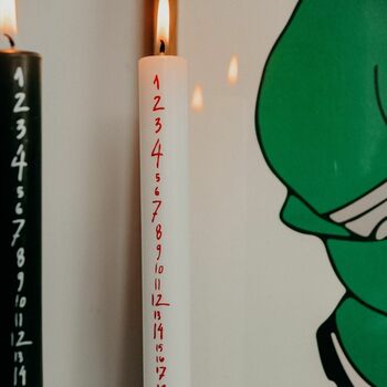 Christmas Countdown Advent Pillar Candle, 2 of 7