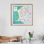 Personalised Map Print Of Where You Live Or Somewhere Special, thumbnail 7 of 12
