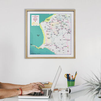Personalised Map Print Of Where You Live Or Somewhere Special, 7 of 12