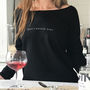 'May Contain Gin' Ladies Favourite Jumper, thumbnail 1 of 5