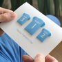 Personalised Football Team Shirts Card, thumbnail 5 of 6