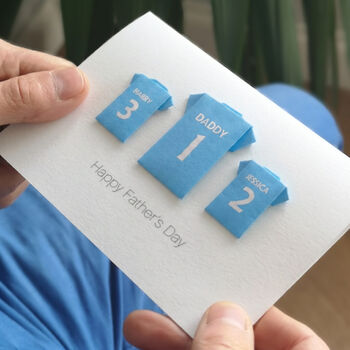 Personalised Football Team Shirts Card, 5 of 6