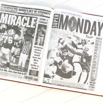 New York Jets Personalised Gift Newspaper Book, 8 of 9