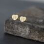 Heart Letter Initial Stainless Steel Stud Earring, thumbnail 9 of 12