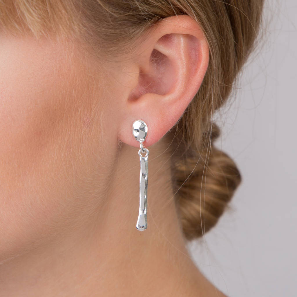 Bar Drop Earrings By Lovethelinks