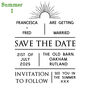 Save The Date Rubber Stamp | Personalised Save The Date, thumbnail 5 of 10