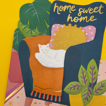 'Home Sweet Home' Comfy Chair Card, 2 of 2