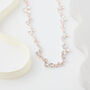 Intricately Beaded Crystal Long Chain Necklace, thumbnail 2 of 6