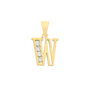 Luminous Script 9 K Solid Gold Pendant, thumbnail 4 of 12