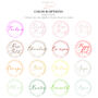 Sparkly Circle Wedding Save The Date Magnet And Card, thumbnail 10 of 11