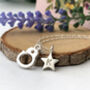 Handcuff Initial Star Silver Friendship Necklace, thumbnail 8 of 12