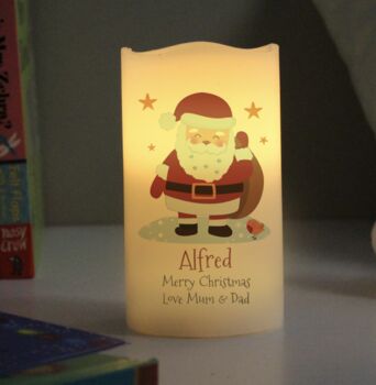 Personalised Christmas Nightlight LED Candle, 4 of 6