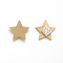 Two Pack Of Gold Glitter Star Hooks, thumbnail 2 of 4